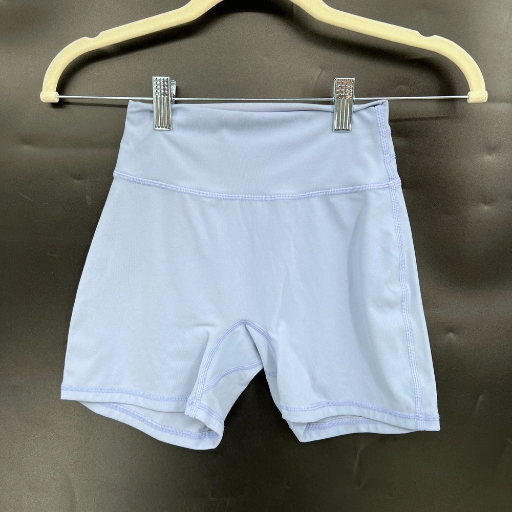 Buff Bunny Collection bike shorts periwinkle 4" inseam workout yoga gym XS